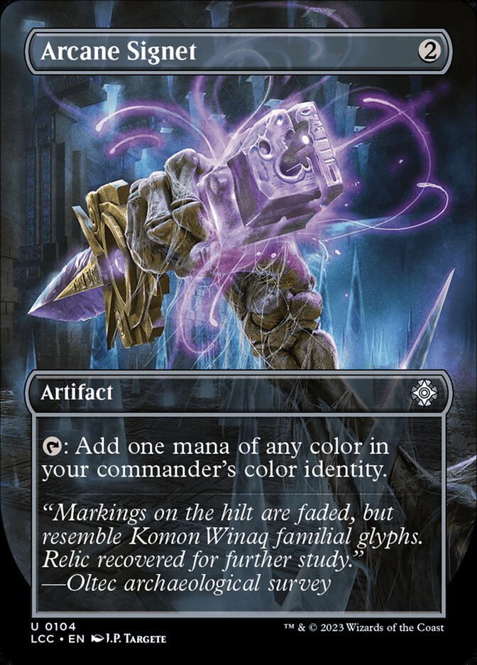 Arcane Signet 104/370 (Commander: The Lost Caverns of Ixalan)  - Borderless Foil | Good Games Modbury