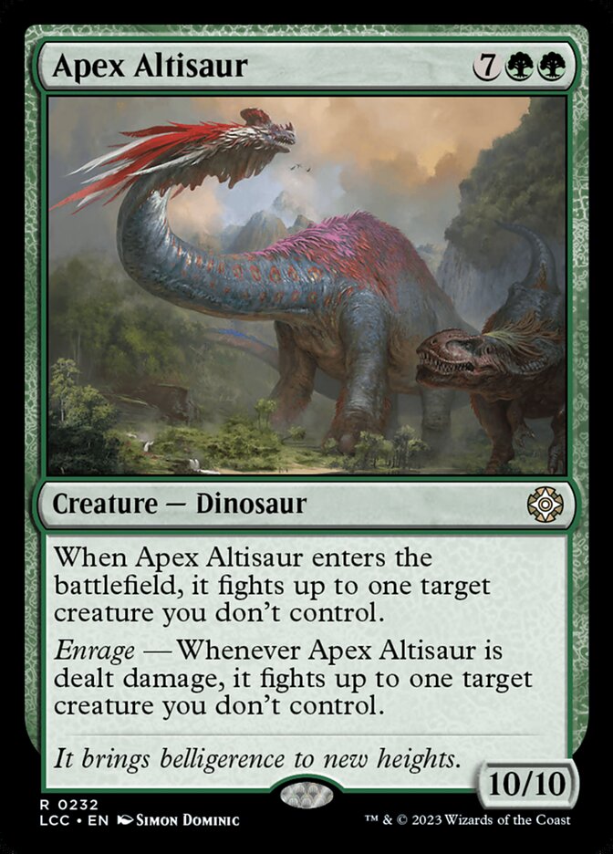 Apex Altisaur 232/370 (Commander: The Lost Caverns of Ixalan)  | Good Games Modbury