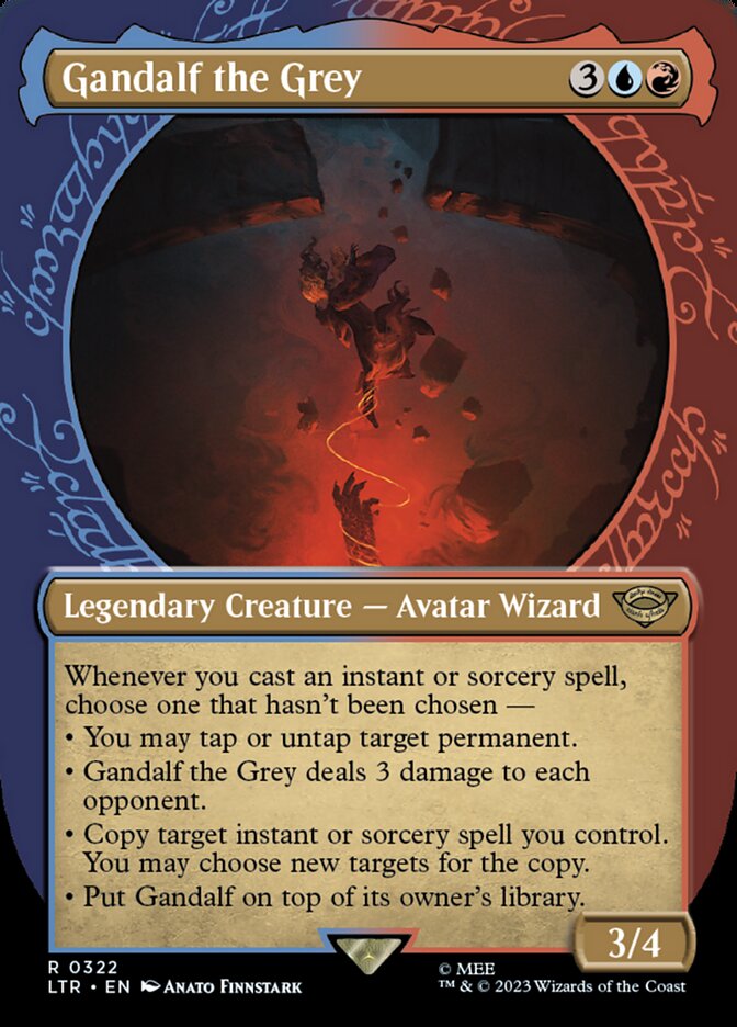 Gandalf the Grey 322 (Universes Beyond: The Lord of the Rings: Tales of Middle-earth)  - Showcase Foil | Good Games Modbury