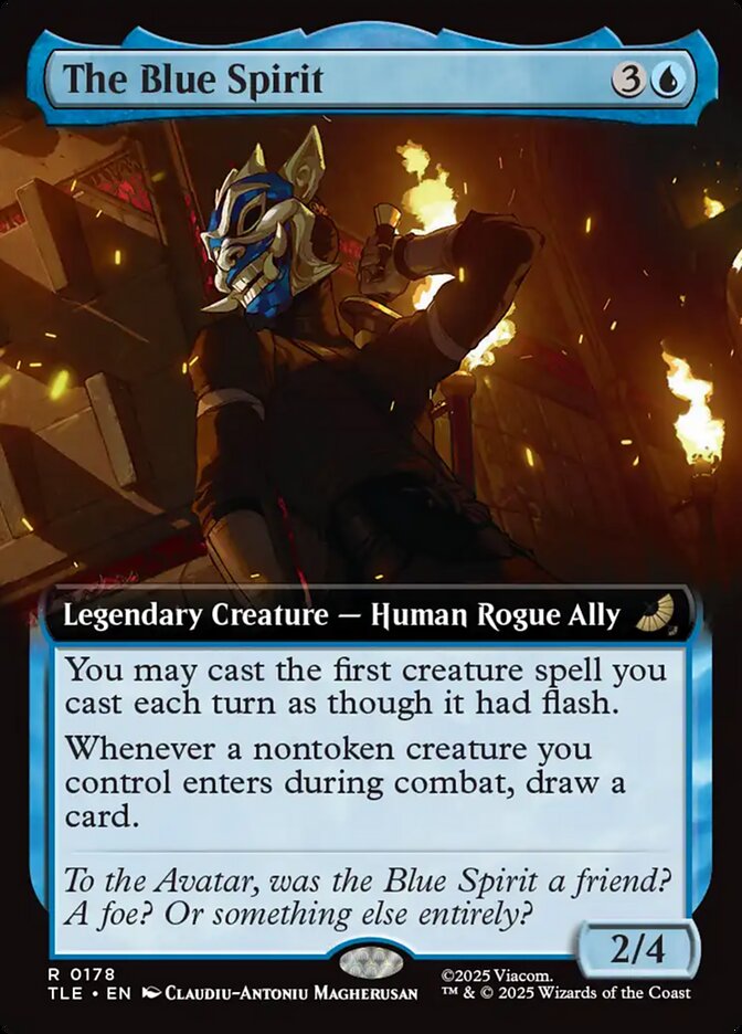The Blue Spirit Extended Art 178 (Avatar: The Last Airbender: Eternal-Legal)  - Extended Art Foil | Good Games Modbury