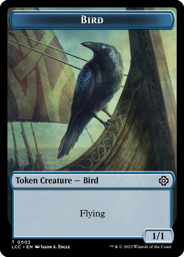 Bird Merfolk 0003 Double Sided Token 2 // 3 (Commander: The Lost Caverns of Ixalan)  | Good Games Modbury