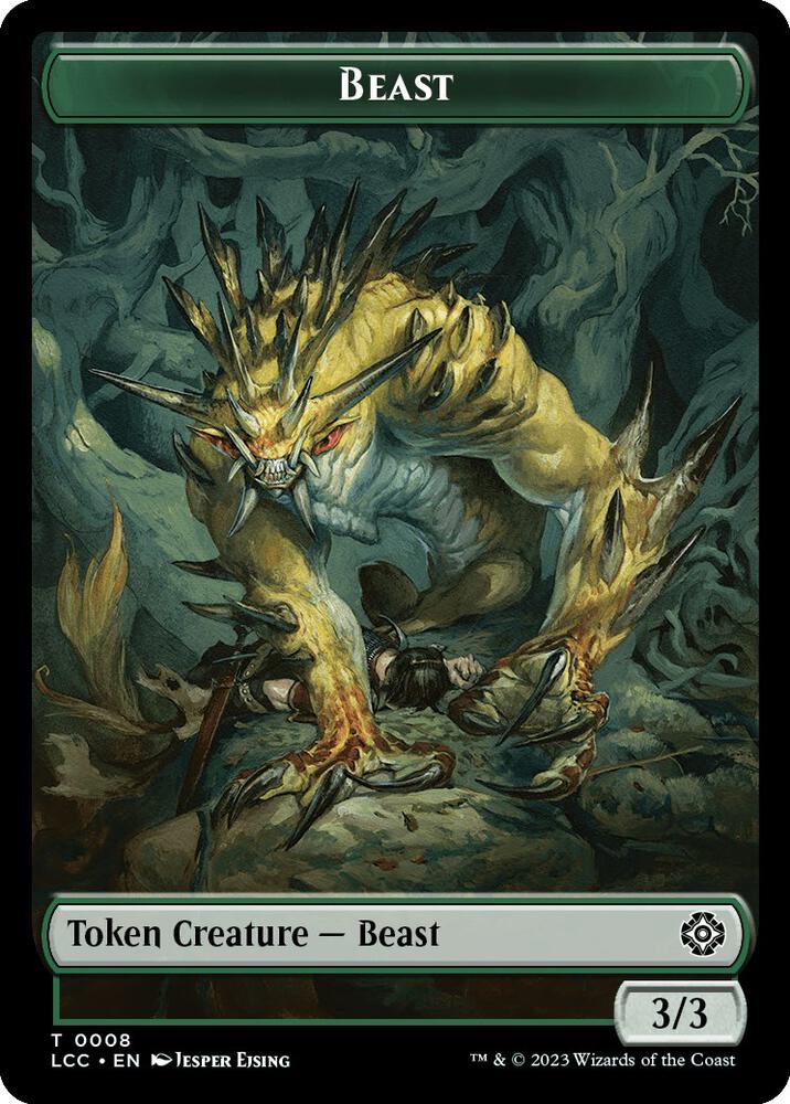 Beast Merfolk 0003 Double Sided Token 8 // 3 (Commander: The Lost Caverns of Ixalan)  | Good Games Modbury