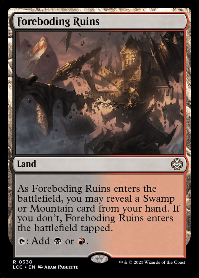 Foreboding Ruins 330/370 (Commander: The Lost Caverns of Ixalan)  | Good Games Modbury