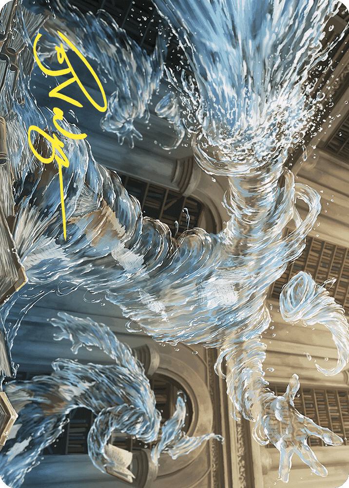 Splashy Spellcaster Art Card Gold Stamped Signature 9 (Art Series: Wilds of Eldraine)  | Good Games Modbury