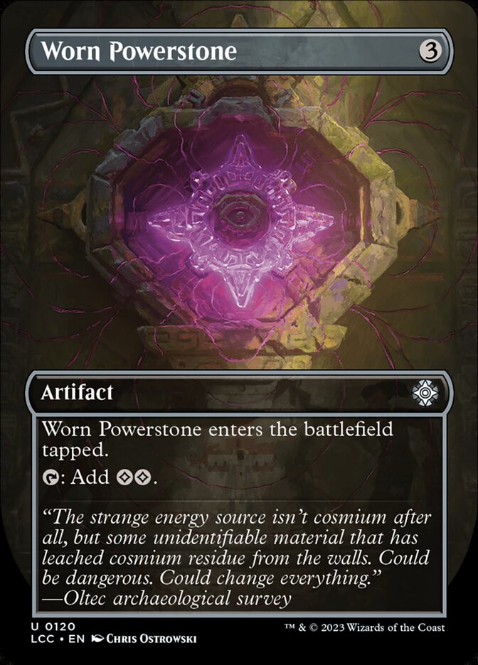 Worn Powerstone 120/370 (Commander: The Lost Caverns of Ixalan)  - Borderless | Good Games Modbury