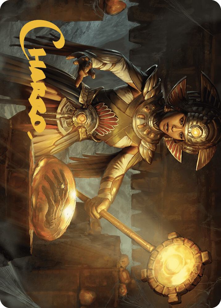 Curator of Suns Creation Art Card Gold Stamped Signature 18 (Art Series: The Lost Caverns of Ixalan)  | Good Games Modbury