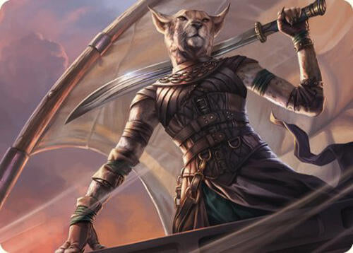 Mirri Weatherlight Duelist Art Card 28 (Art Series: Commander Masters)  | Good Games Modbury