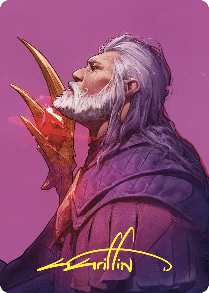Urza Lord High Artificer Art Card Gold Stamped Signature 53 (Art Series: Commander Masters)  | Good Games Modbury