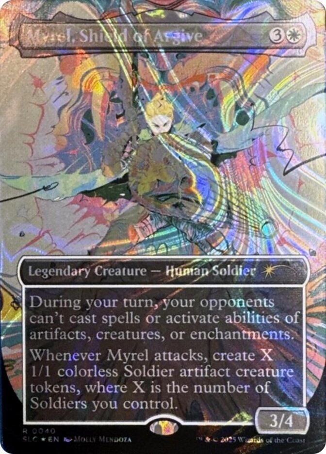 Myrel, Shield of Argive 40/84 (Secret Lair Countdown Kit)  - Borderless Halo Foil | Good Games Modbury