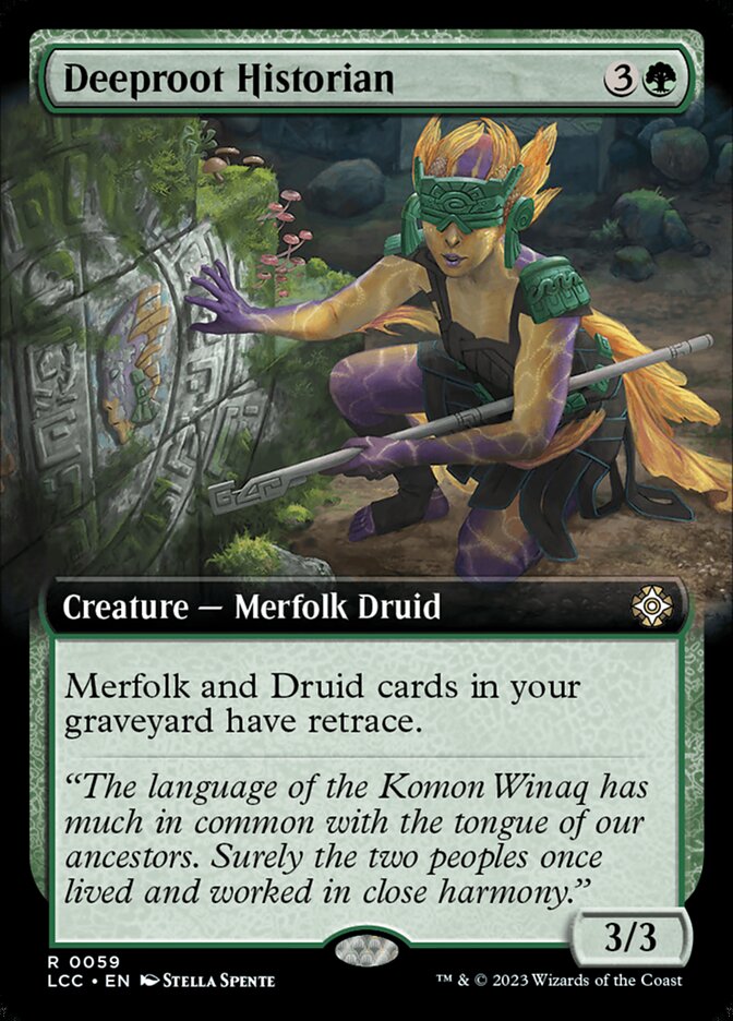 Deeproot Historian 59/370 (Commander: The Lost Caverns of Ixalan)  - Extended Art | Good Games Modbury