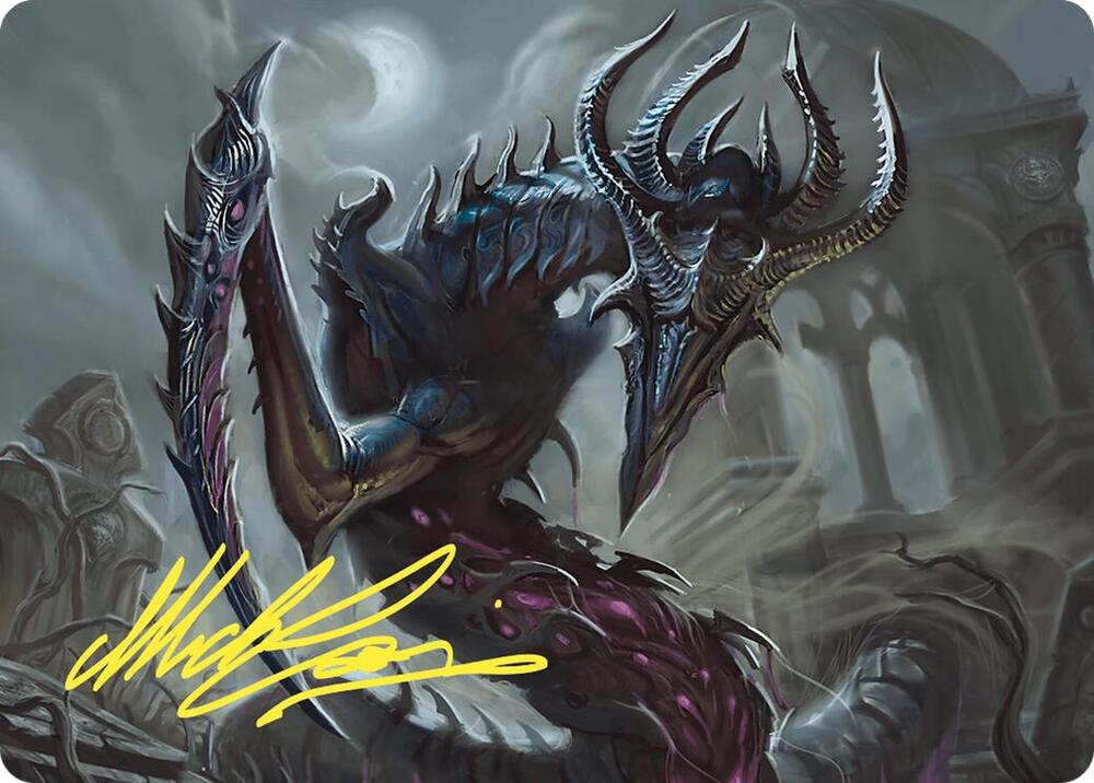 Crypt Sliver Art Card Gold Stamped Signature 77 (Art Series: Commander Masters)  | Good Games Modbury