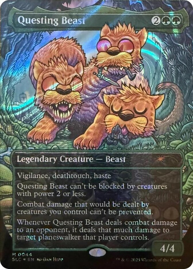 Questing Beast 44 (Secret Lair Countdown Kit)  - Borderless Halo Foil | Good Games Modbury
