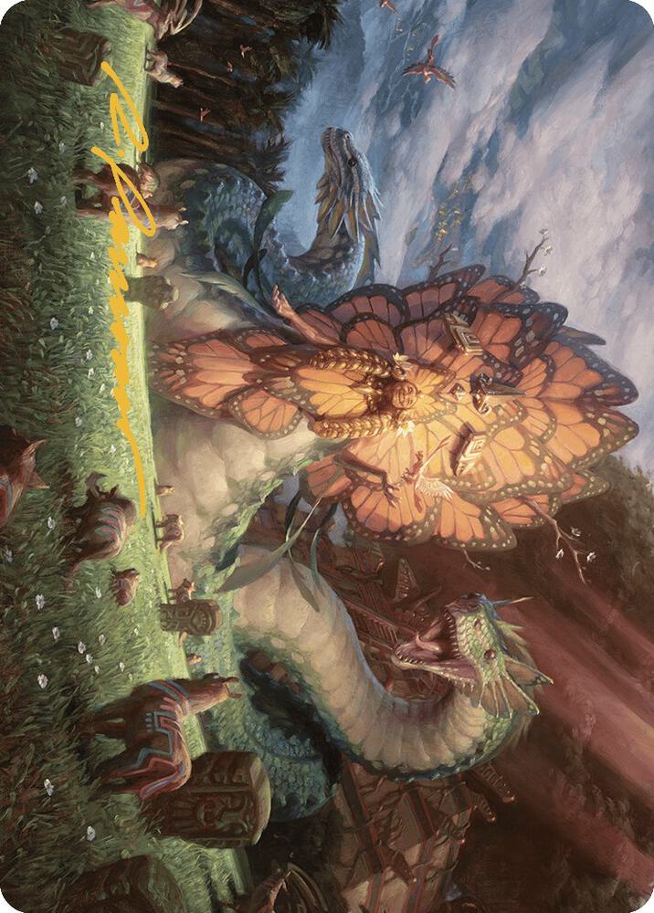 Ojer Kaslem Deepest Growth Art Card 30 81 Gold Stamped Signature 30 (Art Series: The Lost Caverns of Ixalan)  | Good Games Modbury
