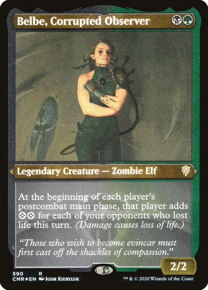 Belbe Corrupted Observer Foil Etched 590 (Commander Legends)  - Foil | Good Games Modbury