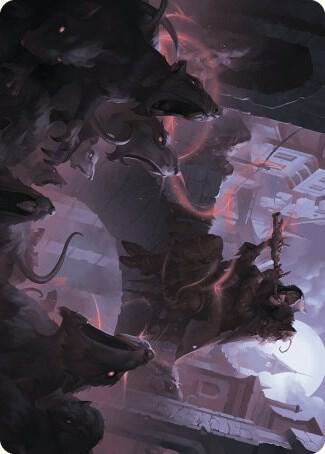 Gnawing Crescendo Art Card 17 (Art Series: Wilds of Eldraine)  | Good Games Modbury