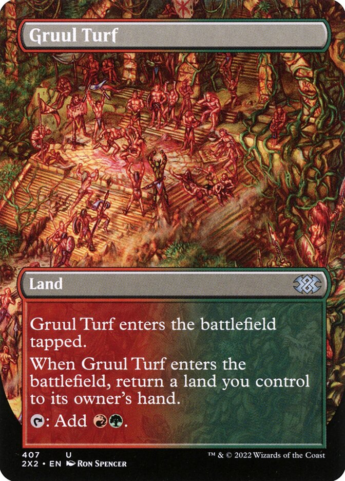 Gruul Turf 407/331 (Double Masters 2022)  - Borderless Foil | Good Games Modbury