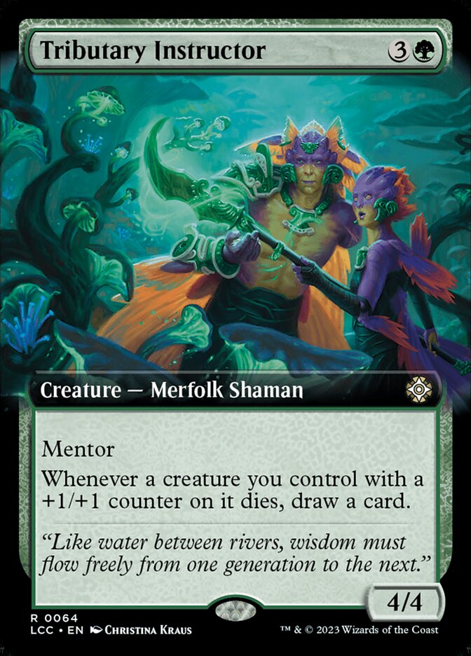 Tributary Instructor 64/370 (Commander: The Lost Caverns of Ixalan)  - Extended Art | Good Games Modbury