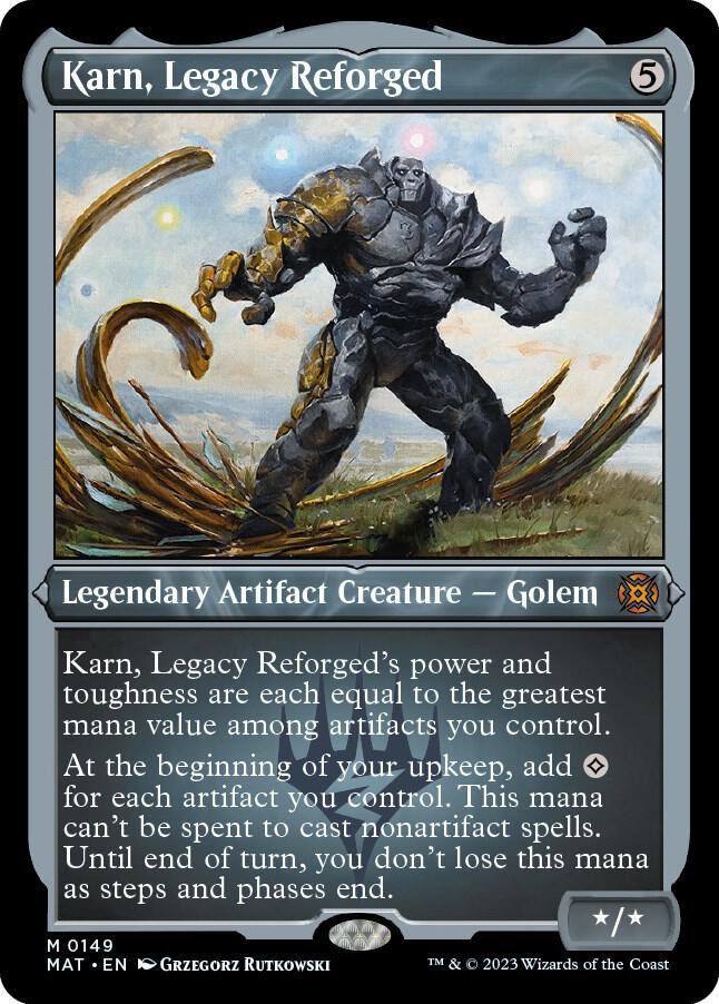 Karn Legacy Reforged Foil Etched 149 (March of the Machine: The Aftermath)  - Etched Foil | Good Games Modbury