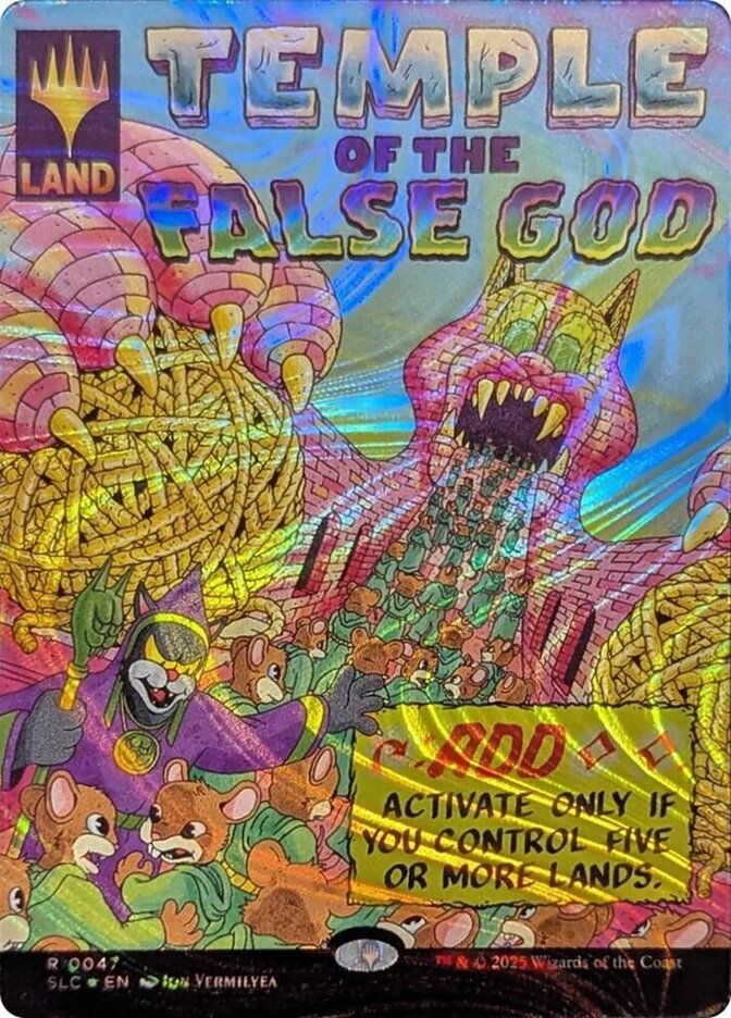 Temple of the False God 47/84 (Secret Lair Countdown Kit)  - Borderless Halo Foil | Good Games Modbury