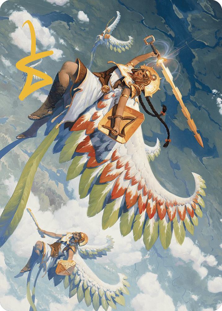 Resplendent Angel Art Card 5 81 Gold Stamped Signature 5 (Art Series: The Lost Caverns of Ixalan)  | Good Games Modbury