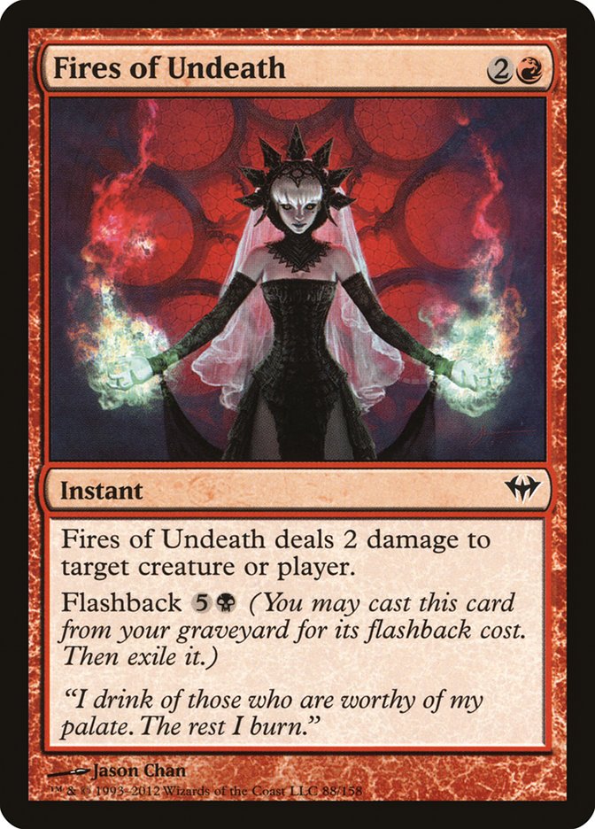 Fires of Undeath 88/158 (Dark Ascension)  - Foil | Good Games Modbury