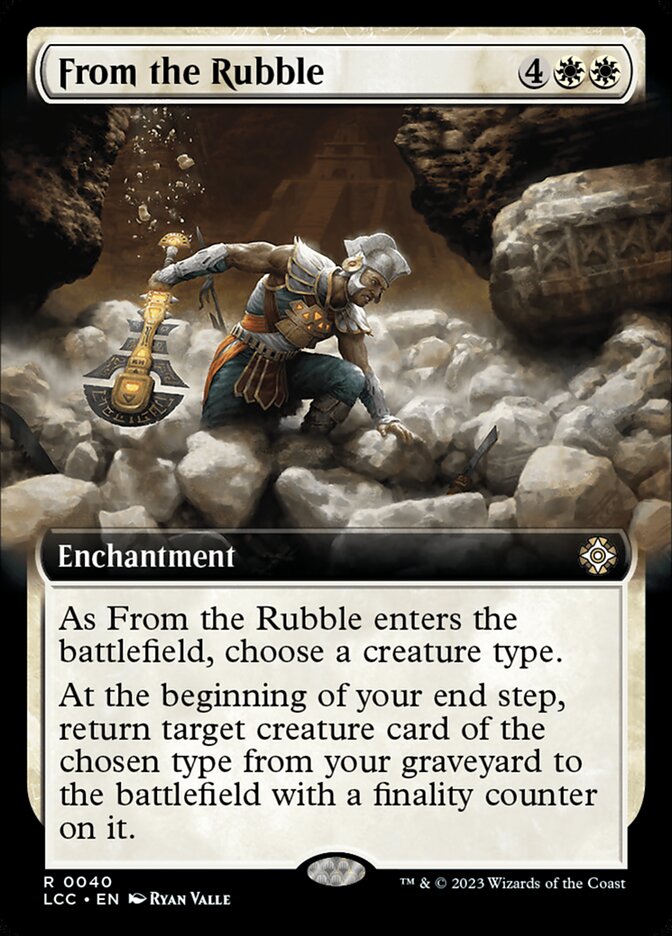 From the Rubble 40/370 (Commander: The Lost Caverns of Ixalan)  - Extended Art | Good Games Modbury