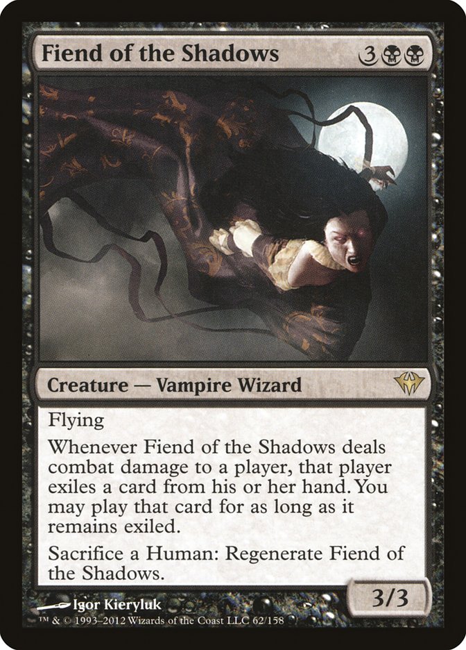 Fiend of the Shadows 62/158 (Dark Ascension)  - Foil | Good Games Modbury