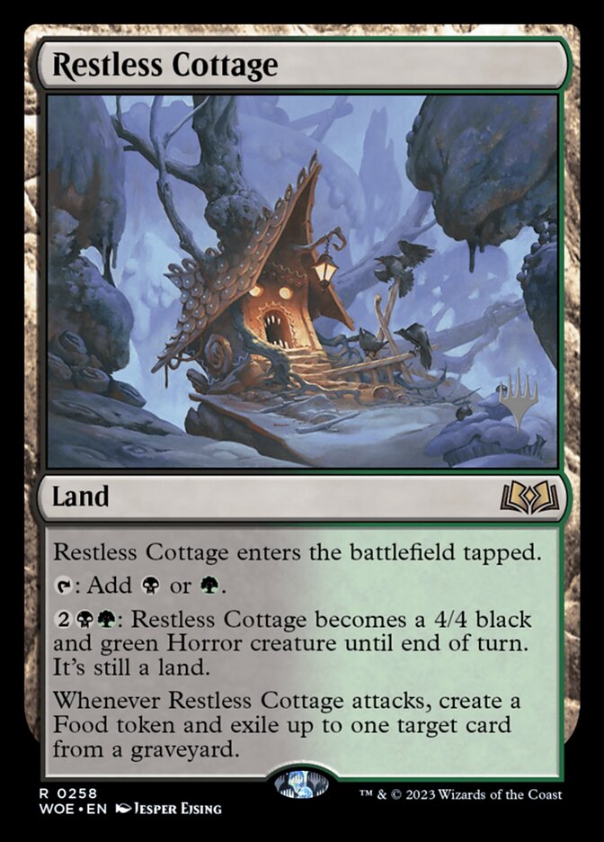 Restless Cottage 258p/200 (Promo Pack: Wilds of Eldraine)  - Foil | Good Games Modbury