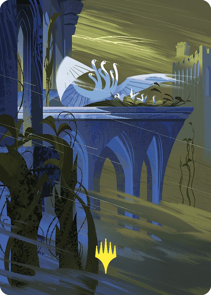 Doubling Season Art Card Gold Stamped Planeswalker Symbol 71 (Art Series: Wilds of Eldraine)  | Good Games Modbury