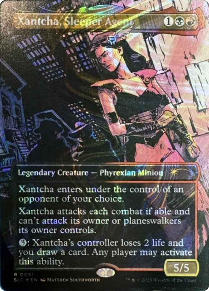 Xantcha, Sleeper Agent 51/84 (Secret Lair Countdown Kit)  - Borderless Halo Foil | Good Games Modbury