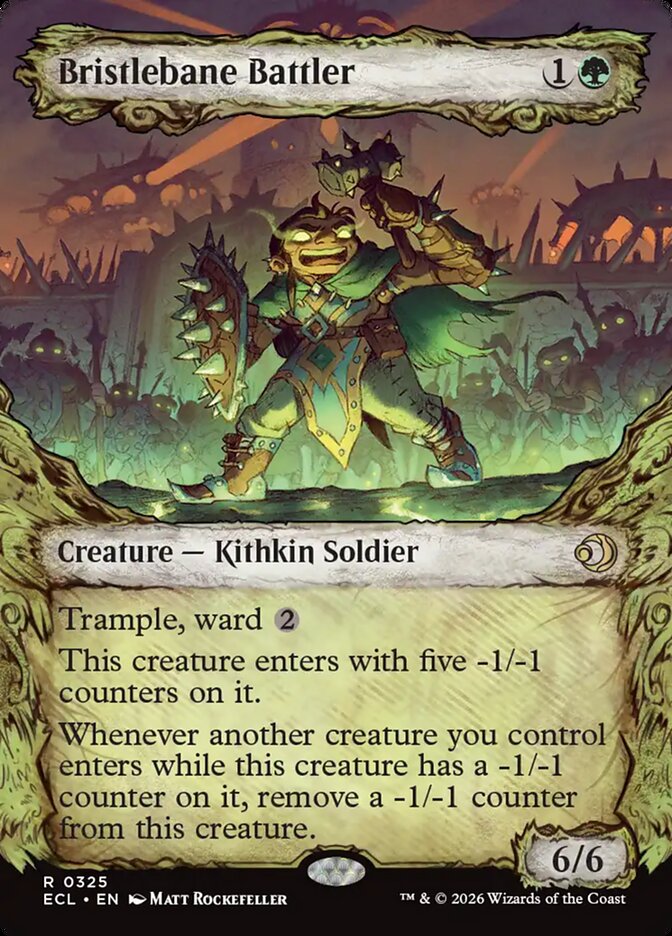 Bristlebane Battler  325 (Lorwyn Eclipsed)  - Showcase Foil | Good Games Modbury