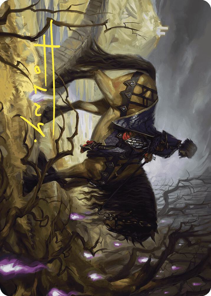 Rowans Grim Search Art Card Gold Stamped Signature 13 (Art Series: Wilds of Eldraine)  | Good Games Modbury