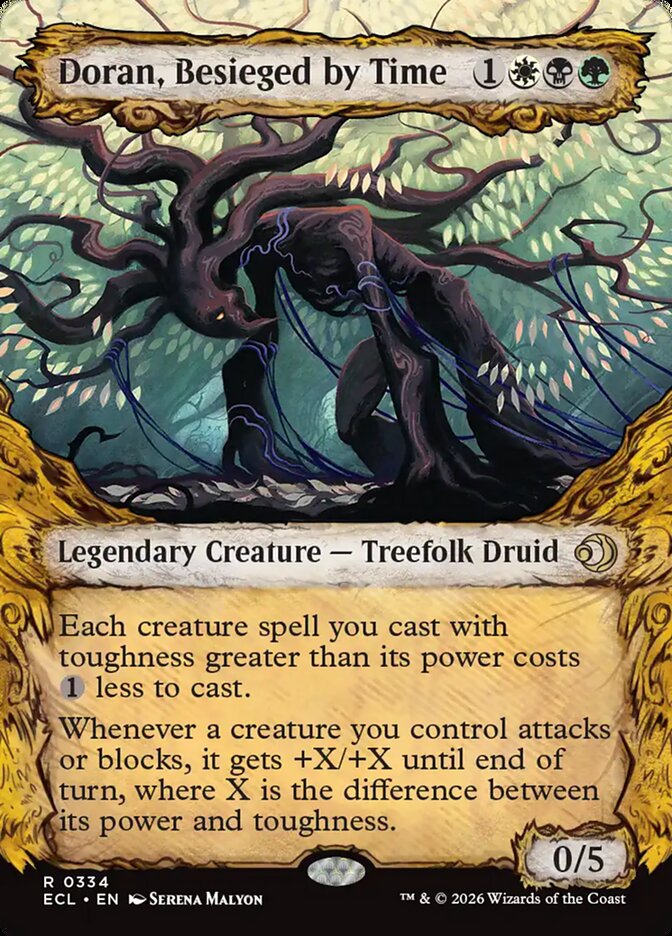 Doran, Besieged by Time  334/273 (Lorwyn Eclipsed)  - Showcase Foil | Good Games Modbury