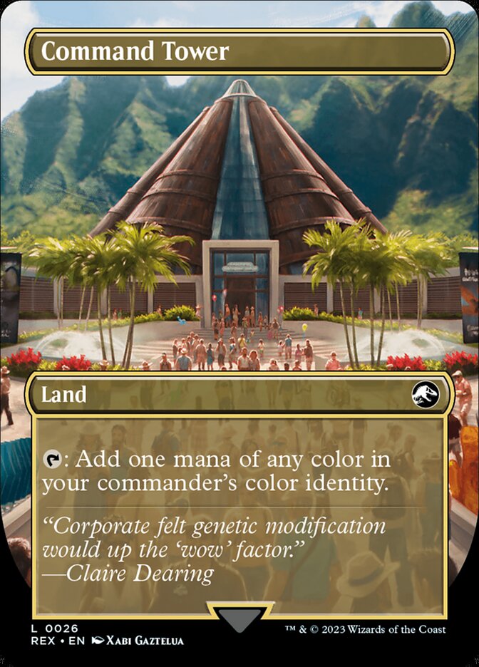 Command Tower 26 (Universes Beyond: Jurassic World Collection)  - Borderless Foil | Good Games Modbury