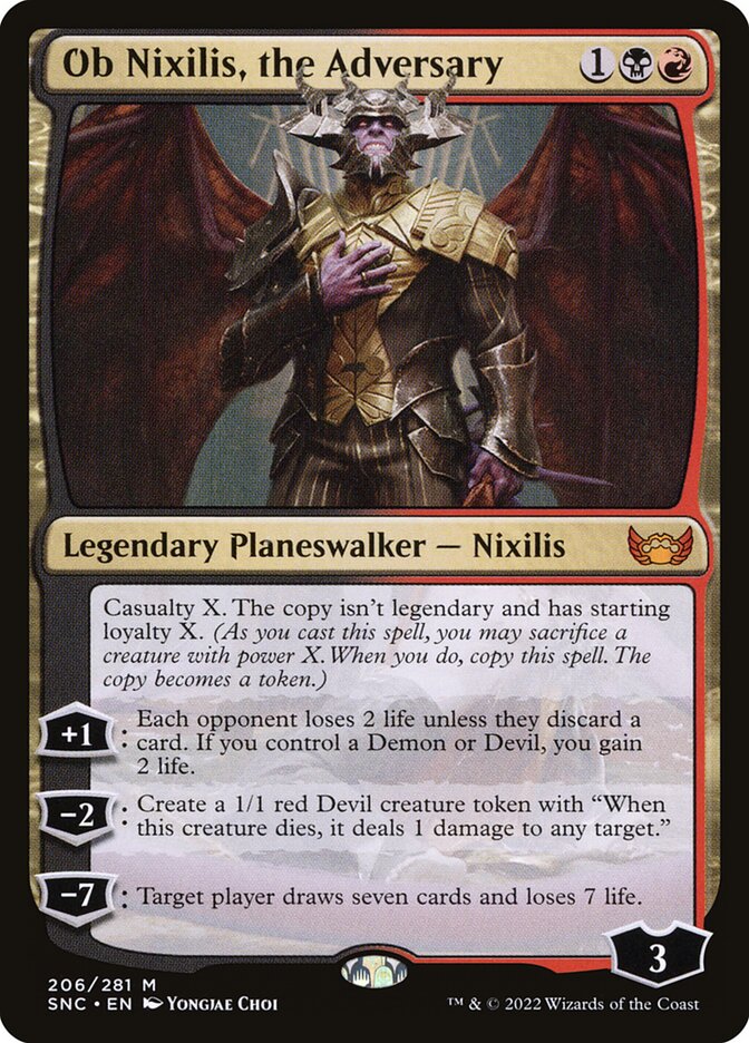 Ob Nixilis, the Adversary 206/281 (Streets of New Capenna)  | Good Games Modbury