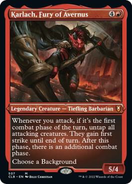Karlach Fury of Avernus Foil Etched 507 (Commander Legends: Battle for Baldur's Gate)  - Foil | Good Games Modbury