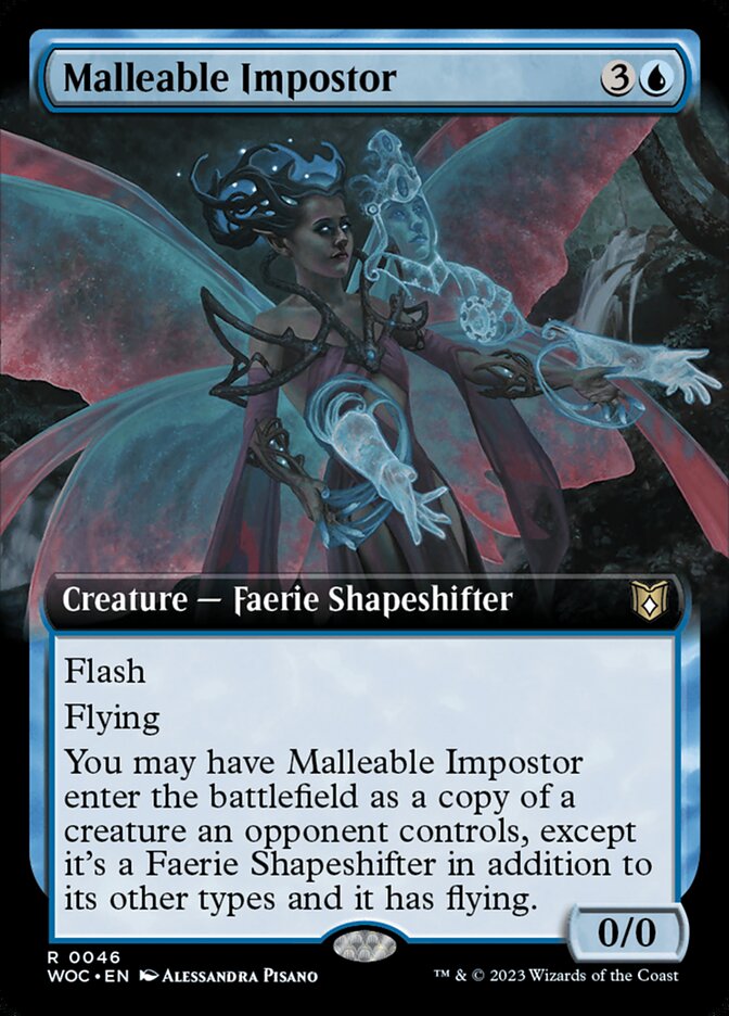 Malleable Impostor 46/173 (Commander: Wilds of Eldraine)  - Extended Art | Good Games Modbury