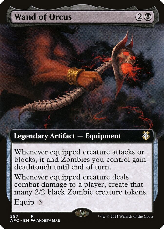 Wand of Orcus Extended Art 297 (Commander: Adventures in the Forgotten Realms)  | Good Games Modbury