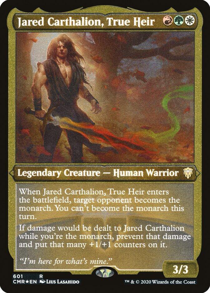 Jared Carthalion True Heir Foil Etched 601 (Commander Legends)  - Foil | Good Games Modbury