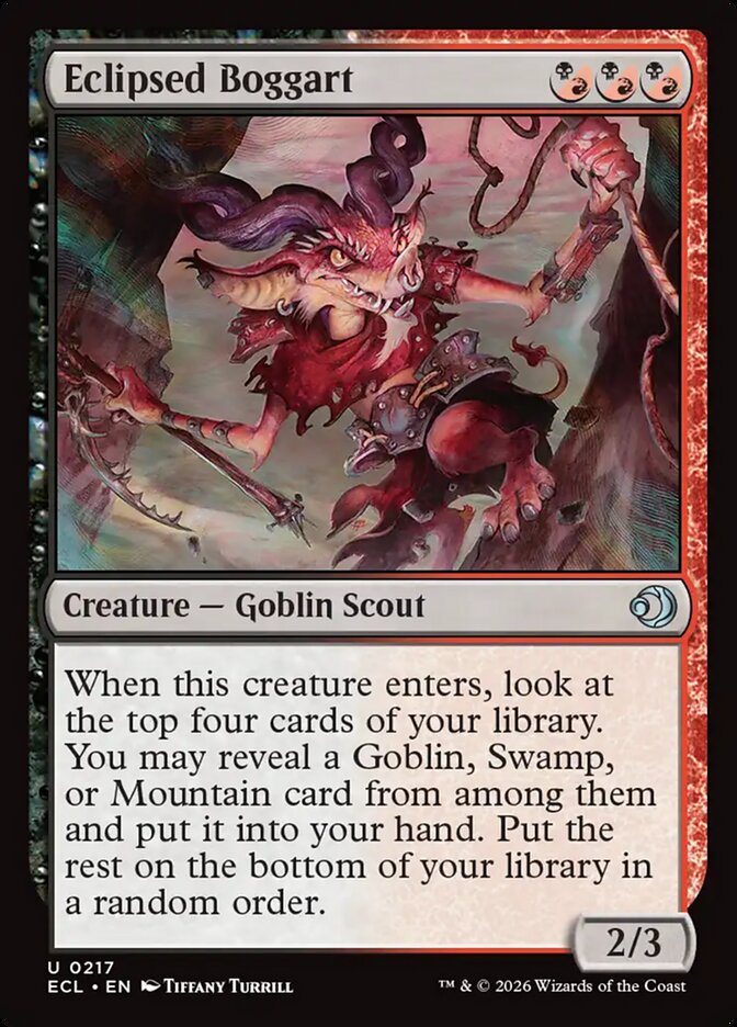Eclipsed Boggart 217 (Lorwyn Eclipsed)  - Foil | Good Games Modbury