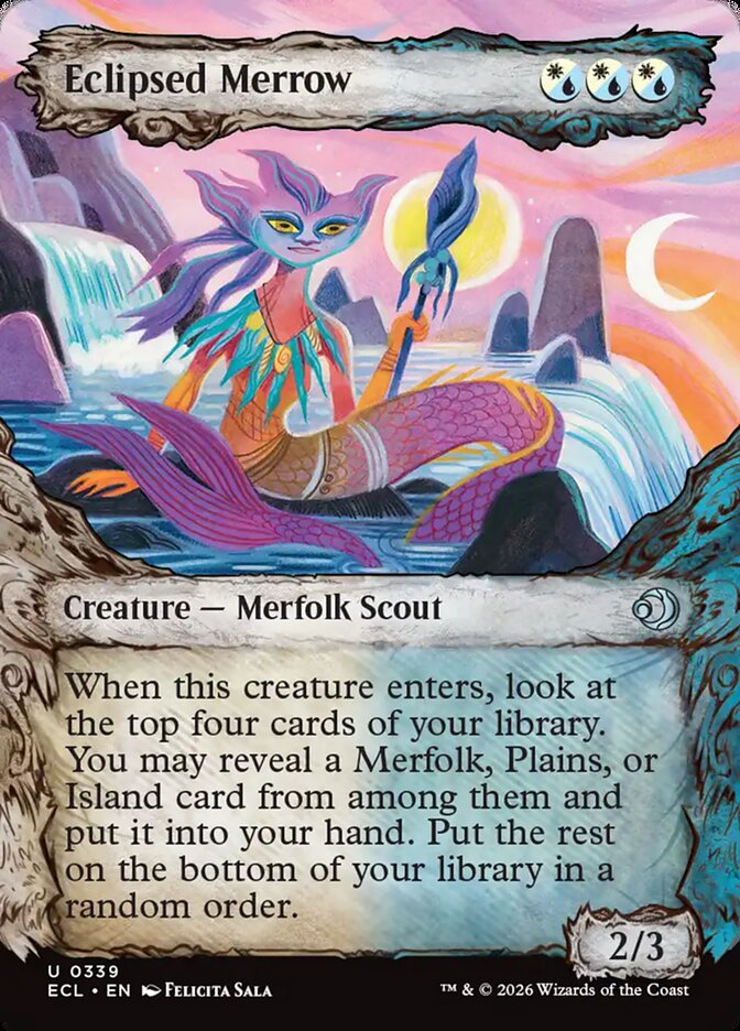 Eclipsed Merrow  339/273 (Lorwyn Eclipsed)  - Showcase Foil | Good Games Modbury