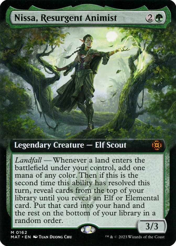 Nissa, Resurgent Animist 162 (March of the Machine: The Aftermath)  - Extended Art | Good Games Modbury