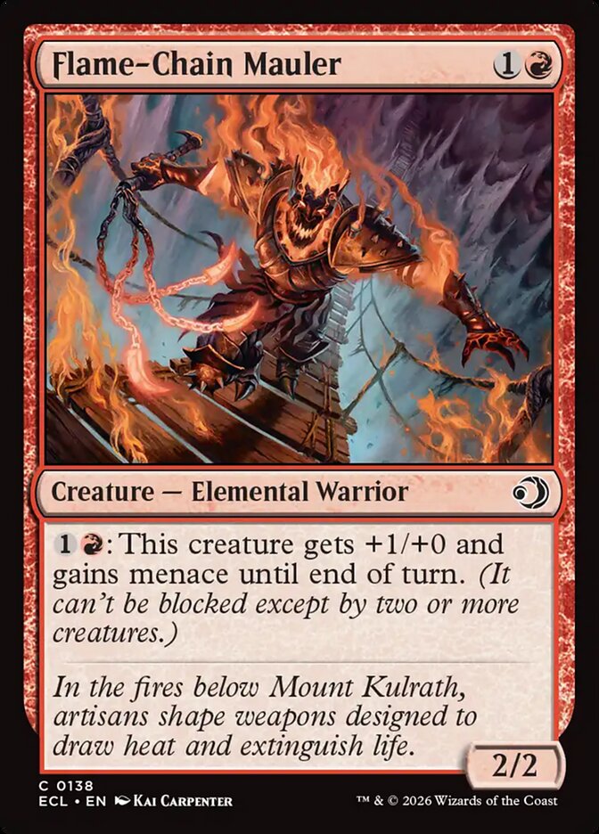 Flame-Chain Mauler 138 (Lorwyn Eclipsed)  - Foil | Good Games Modbury