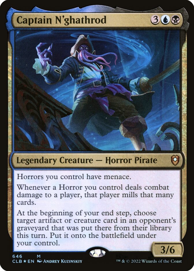 Captain Nghathrod 646 (Commander Legends: Battle for Baldur's Gate)  - Foil | Good Games Modbury