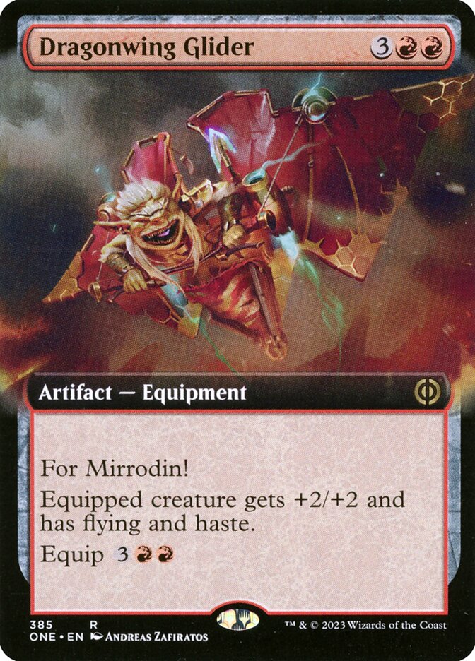 Dragonwing Glider 385/271 (Phyrexia: All Will Be One)  - Extended Art | Good Games Modbury