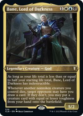 Bane, Lord of Darkness 526 (Commander Legends: Battle for Baldur's Gate)  - Etched Foil | Good Games Modbury