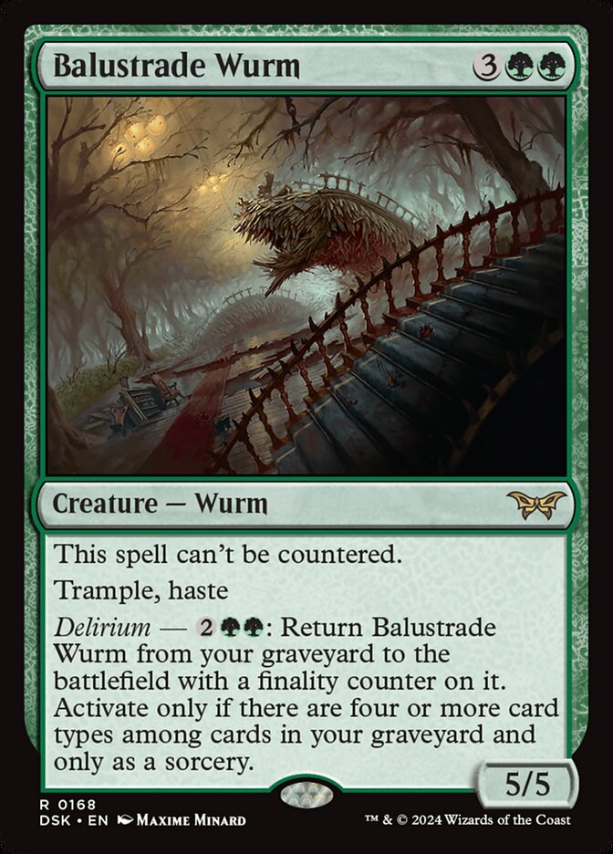 Balustrade Wurm 168 (Duskmourn: House of Horror)  | Good Games Modbury
