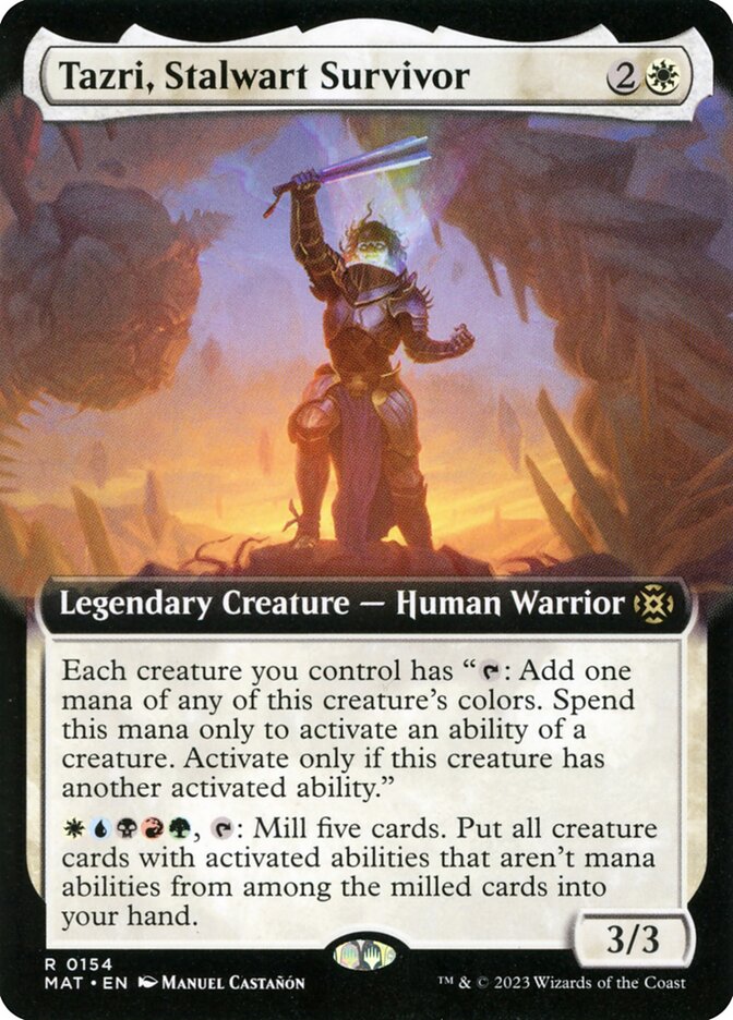 Tazri, Stalwart Survivor 154/50 (March of the Machine: The Aftermath)  - Extended Art | Good Games Modbury