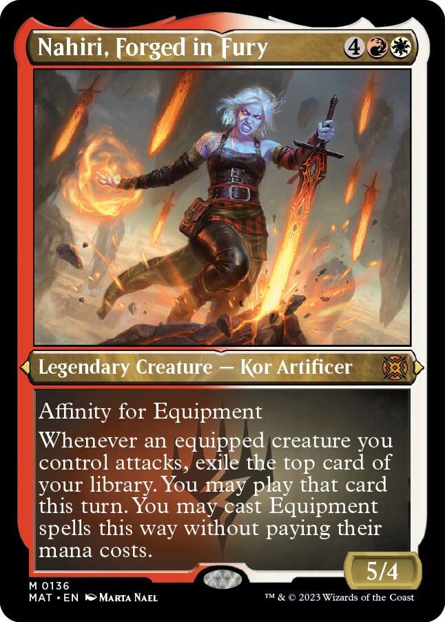 Nahiri, Forged in Fury 136 (March of the Machine: The Aftermath)  - Etched Foil | Good Games Modbury