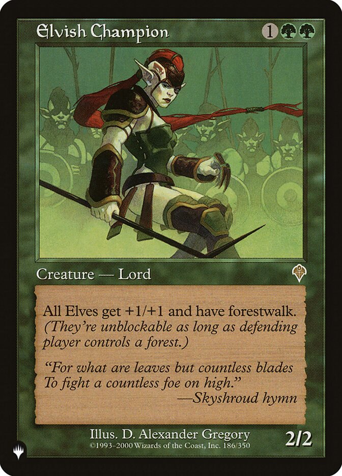 Elvish Champion 186/350 (The List Reprints)  | Good Games Modbury
